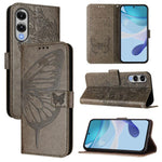 Custodia per telefono in pelle con farfalla in rilievo, For Samsung Galaxy S26 Ultra 5G, For Samsung Galaxy S26 5G, For Samsung Galaxy S25 Edge 5G