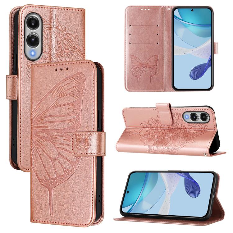 Custodia per telefono in pelle con farfalla in rilievo, For Samsung Galaxy S26 Ultra 5G, For Samsung Galaxy S26 5G, For Samsung Galaxy S25 Edge 5G
