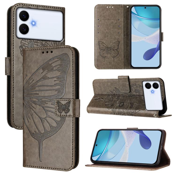 Custodia per telefono in pelle con farfalla in rilievo, For Galaxy S26 FE 5G, For Samsung Galaxy S26+ 5G, For Samsung Galaxy S26 Edge 5G