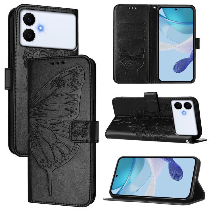 Custodia per telefono in pelle con farfalla in rilievo, For Galaxy S26 FE 5G, For Samsung Galaxy S26+ 5G, For Samsung Galaxy S26 Edge 5G
