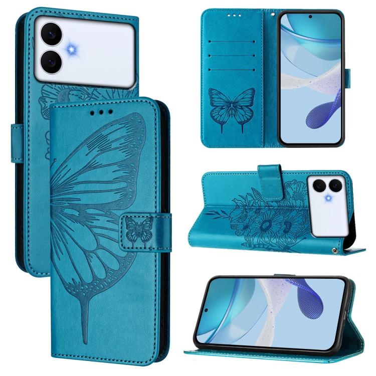 Custodia per telefono in pelle con farfalla in rilievo, For Galaxy S26 FE 5G, For Samsung Galaxy S26+ 5G, For Samsung Galaxy S26 Edge 5G