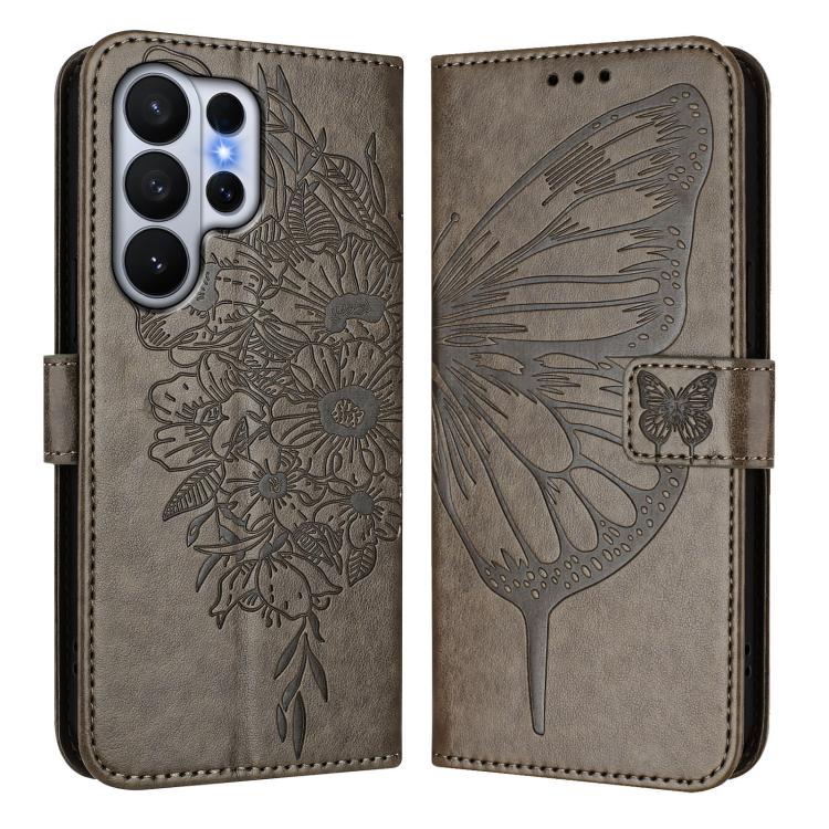 Custodia per telefono in pelle con farfalla in rilievo, For Samsung Galaxy S26 Ultra 5G, For Samsung Galaxy S26 5G, For Samsung Galaxy S25 Edge 5G
