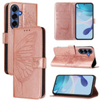 Custodia per telefono in pelle con farfalla in rilievo, For Galaxy S26 FE 5G, For Samsung Galaxy S26+ 5G, For Samsung Galaxy S26 Edge 5G