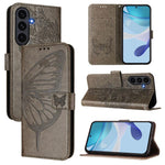 Custodia per telefono in pelle con farfalla in rilievo, For Galaxy S26 FE 5G, For Samsung Galaxy S26+ 5G, For Samsung Galaxy S26 Edge 5G
