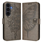 Custodia per telefono in pelle con farfalla in rilievo, For Galaxy S26 FE 5G, For Samsung Galaxy S26+ 5G, For Samsung Galaxy S26 Edge 5G