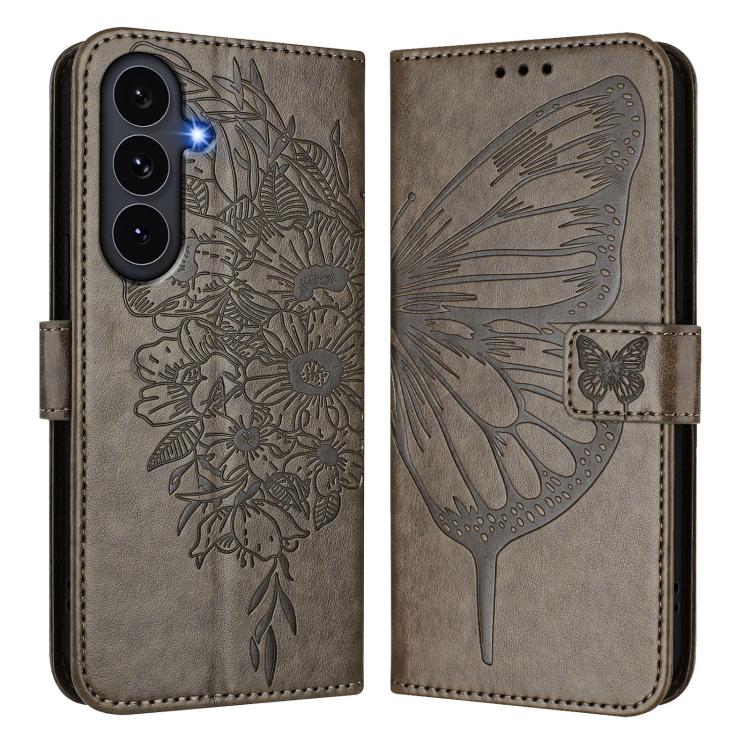 Custodia per telefono in pelle con farfalla in rilievo, For Galaxy S26 FE 5G, For Samsung Galaxy S26+ 5G, For Samsung Galaxy S26 Edge 5G