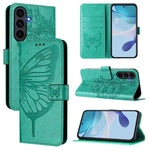 Custodia per telefono in pelle con farfalla in rilievo, For Galaxy S26 FE 5G, For Samsung Galaxy S26+ 5G, For Samsung Galaxy S26 Edge 5G