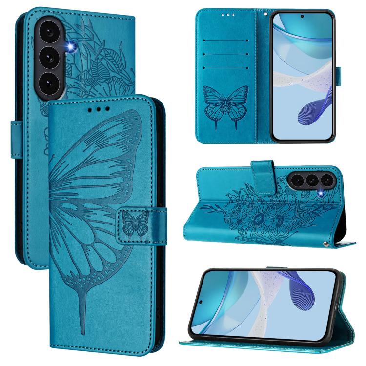 Custodia per telefono in pelle con farfalla in rilievo, For Galaxy S26 FE 5G, For Samsung Galaxy S26+ 5G, For Samsung Galaxy S26 Edge 5G