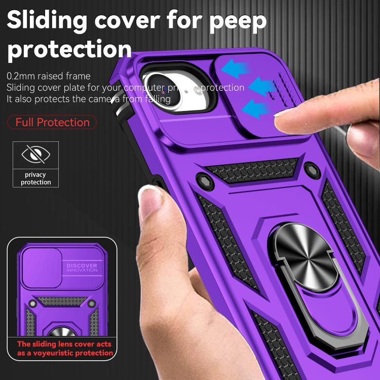 Custodia per telefono con supporto scorrevole Camshield, For iPhone 17e / 16e, For iPhone 17 Pro Max, For iPhone 17 Pro