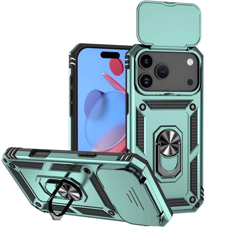 Custodia per telefono con supporto scorrevole Camshield, For iPhone 17e / 16e, For iPhone 17 Pro Max, For iPhone 17 Pro