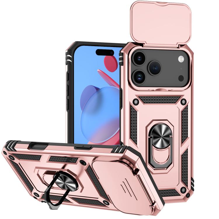 Custodia per telefono con supporto scorrevole Camshield, For iPhone 17e / 16e, For iPhone 17 Pro Max, For iPhone 17 Pro