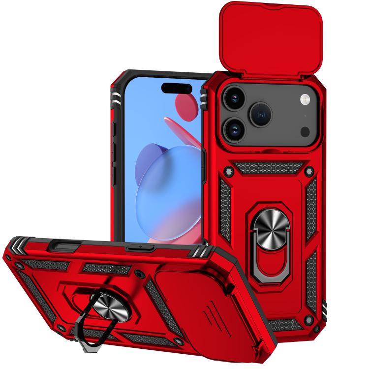 Custodia per telefono con supporto scorrevole Camshield, For iPhone 17e / 16e, For iPhone 17 Pro Max, For iPhone 17 Pro