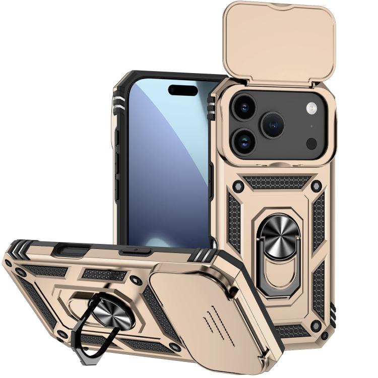 Custodia per telefono con supporto scorrevole Camshield, For iPhone 17e / 16e, For iPhone 17 Pro Max, For iPhone 17 Pro