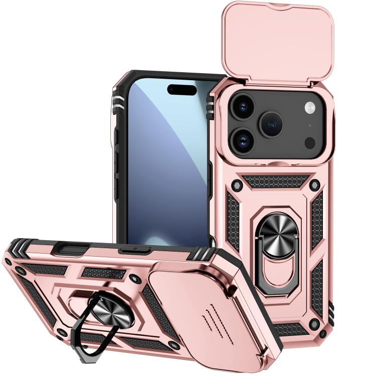Custodia per telefono con supporto scorrevole Camshield, For iPhone 17e / 16e, For iPhone 17 Pro Max, For iPhone 17 Pro