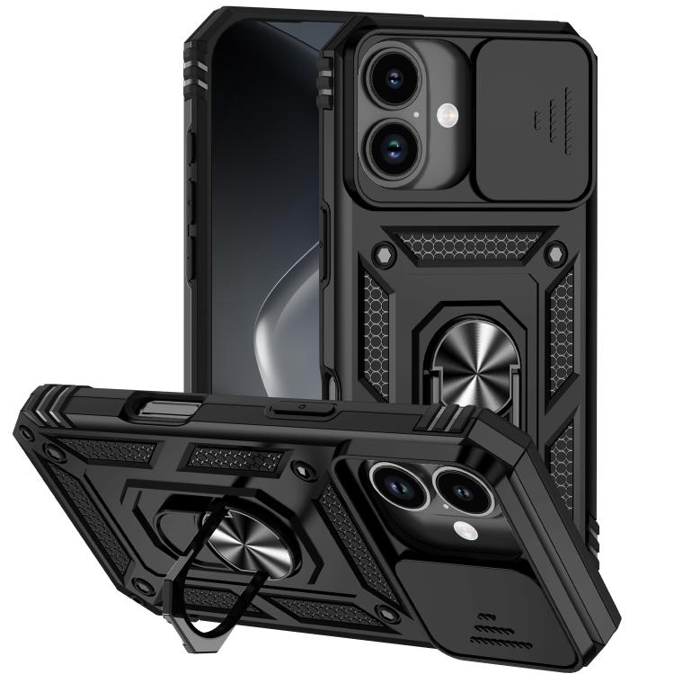 Custodia per telefono con supporto scorrevole Camshield, For iPhone 17, For iPhone Air