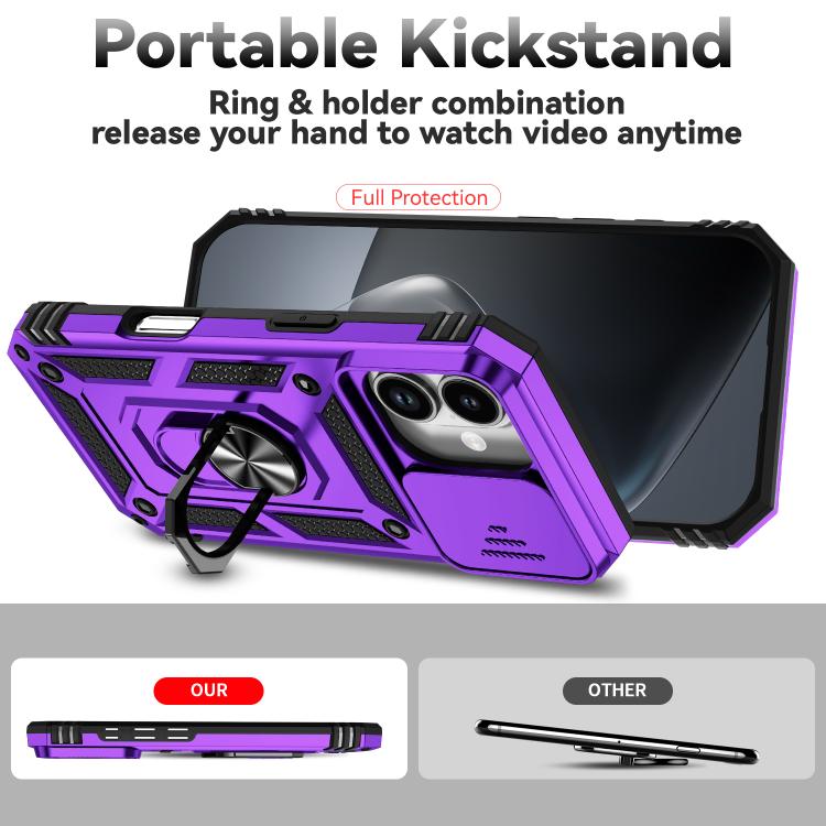 Custodia per telefono con supporto scorrevole Camshield, For iPhone 18, For iPhone 18 Pro, For iPhone 18 Pro Max