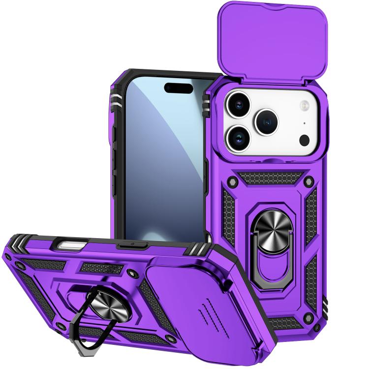 Custodia per telefono con supporto scorrevole Camshield, For iPhone 18, For iPhone 18 Pro, For iPhone 18 Pro Max