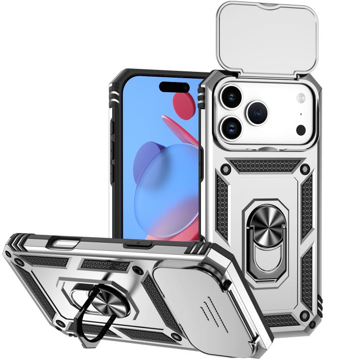 Custodia per telefono con supporto scorrevole Camshield, For iPhone 18, For iPhone 18 Pro, For iPhone 18 Pro Max