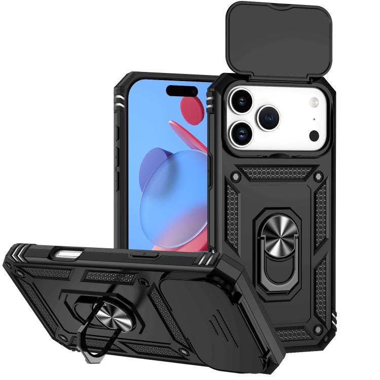 Custodia per telefono con supporto scorrevole Camshield, For iPhone 18, For iPhone 18 Pro, For iPhone 18 Pro Max