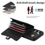 Custodia per telefono con slot per schede RFID e cordino lungo, For Samsung Galaxy S25+ 5G, For Samsung Galaxy S25 Ultra 5G, For Samsung Galaxy S24 Ultra 5G, For Samsung Galaxy S24+ 5G