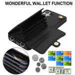 Custodia per telefono con slot per schede RFID e cordino lungo, For Samsung Galaxy S26+ 5G, For Samsung Galaxy S26 Ultra 5G, For Samsung Galaxy S26 5G, For Samsung Galaxy S25 5G