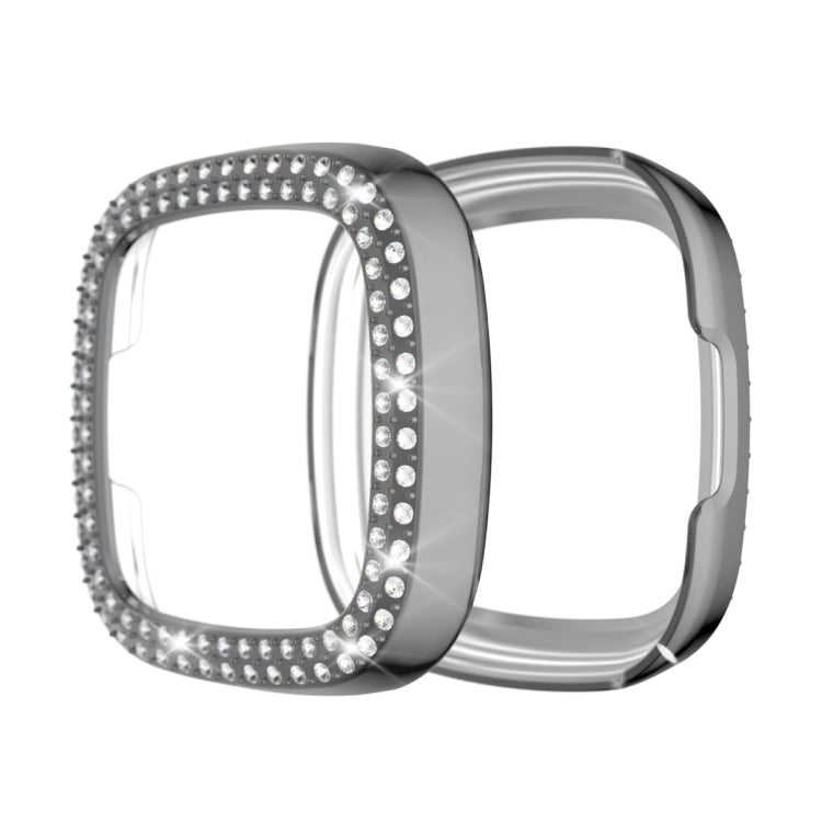Custodia protettiva PC con diamanti per Fitbit Versa 3