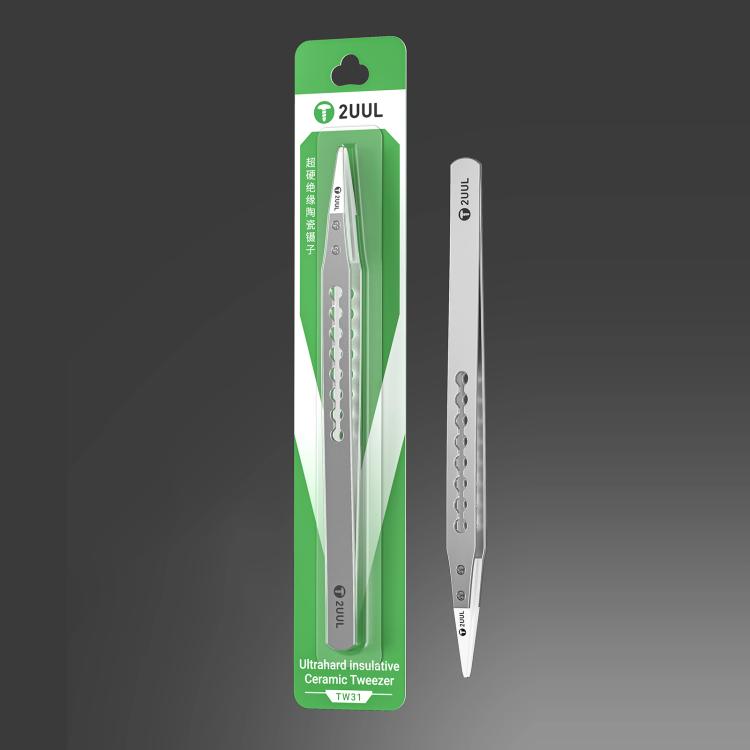 2uul TW31 Ultrahard Insulative Ceramic Tweezer, TW31