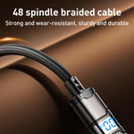 Cavo dati USB a 8 pin intrecciato nylon 3A 1,2 m
