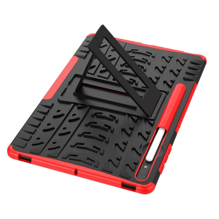 Custodia TPU antiurto con supporto per Galaxy Tab S7+