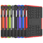 Custodia TPU antiurto con supporto per Galaxy Tab S7+