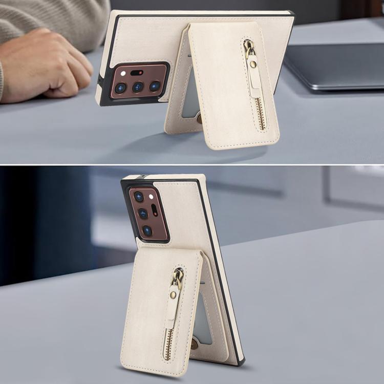 Custodia per telefono con cerniera e MagSafe in pelle divisa, For Samsung Galaxy Note20 Ultra, For Samsung Galaxy Note20