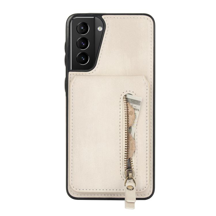 Custodia per telefono con cerniera e MagSafe in pelle divisa, For Samsung Galaxy S21 5G, For Samsung Galaxy S21+ 5G, For Samsung Galaxy S21 Ultra 5G