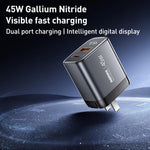 Caricabatterie rapido REMAX U2-AC 45W USB Type-C GaN