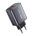 Caricabatterie rapido REMAX U2-AC 67W USB e Type-C GaN con display digitale, EU Plug, UK Plug