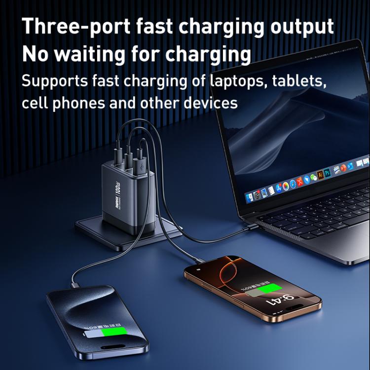 Caricabatterie rapido REMAX U2-AC 100W GaN USB Type-C