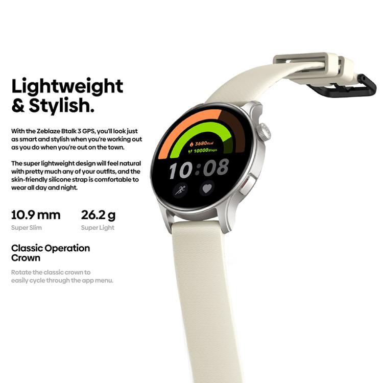 Zeblaze Btalk 3 GPS 1.43 pollici HD AMOLED Screen Health Fitness Smart Watch, Supporto Chiamata Bluetooth