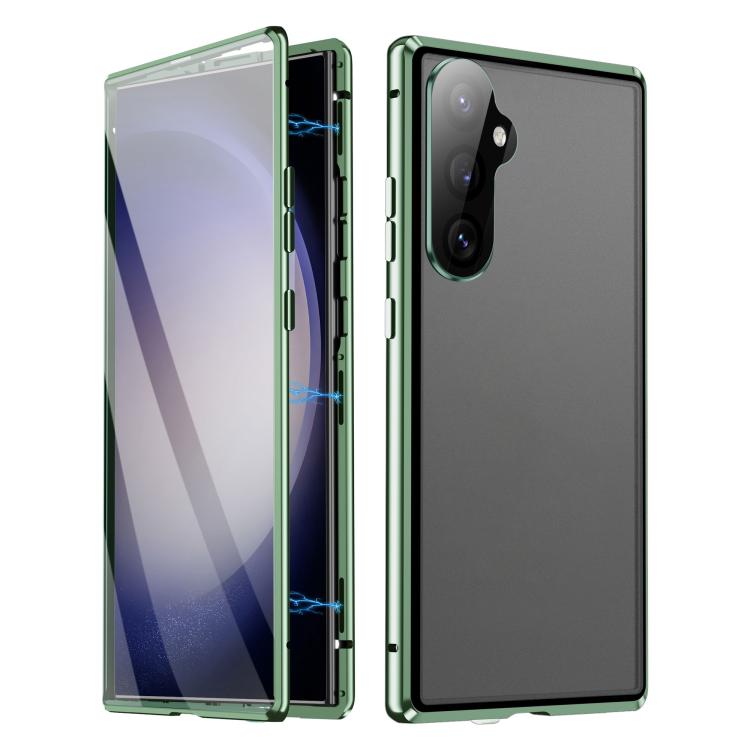 Custodia per telefono in vetro temperato con copertura completa HD magnetica in metallo, For Samsung Galaxy S26+ 5G, For Samsung Galaxy S26 5G, For Samsung Galaxy S25 5G, For Samsung Galaxy S25+ 5G