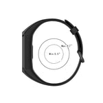 Cinturino in silicone con fibbia in metallo, dimensioni: misura libera, For Huawei Honor Band 5i / Band 4