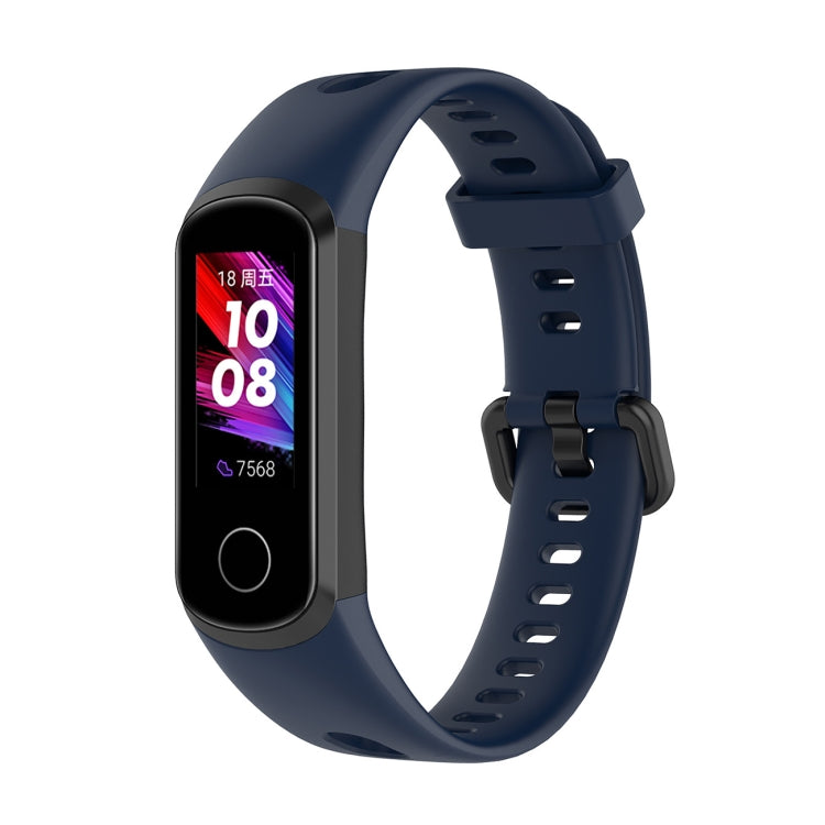 Cinturino in silicone con fibbia in metallo, dimensioni: misura libera, For Huawei Honor Band 5i / Band 4