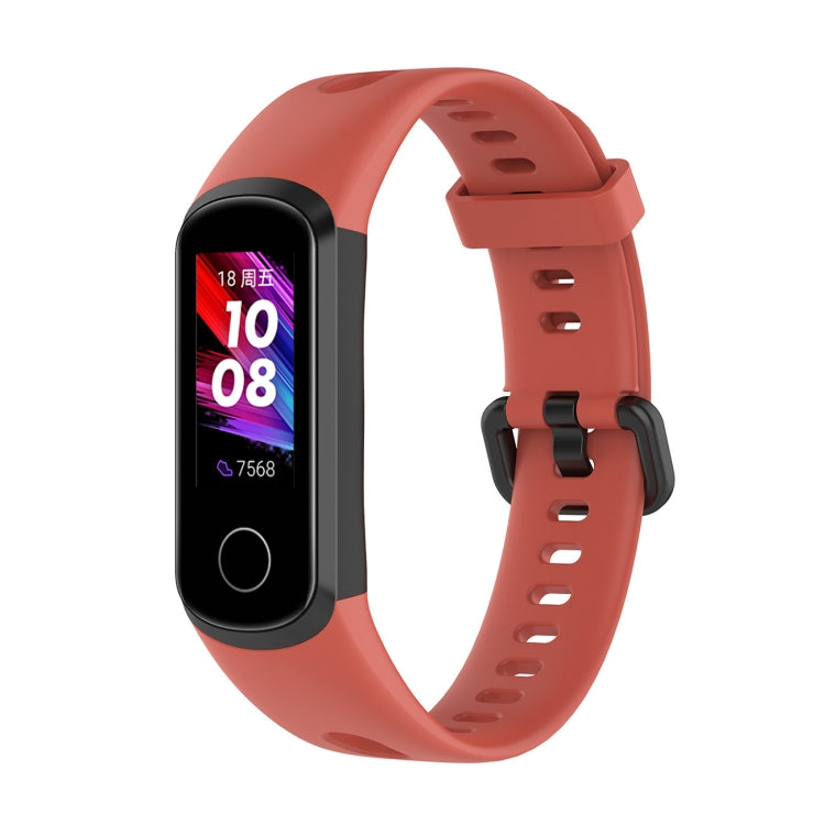 Cinturino in silicone con fibbia in metallo, dimensioni: misura libera, For Huawei Honor Band 5i / Band 4