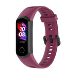 Cinturino in silicone con fibbia in metallo, dimensioni: misura libera, For Huawei Honor Band 5i / Band 4