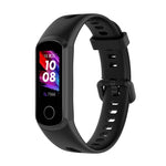 Cinturino in silicone con fibbia in metallo, dimensioni: misura libera, For Huawei Honor Band 5i / Band 4