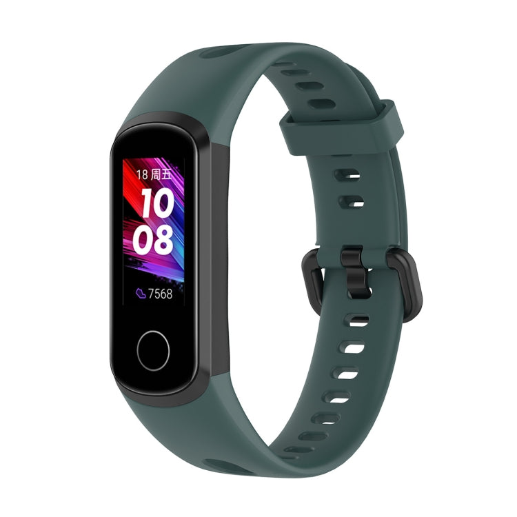 Cinturino in silicone con fibbia in metallo, dimensioni: misura libera, For Huawei Honor Band 5i / Band 4