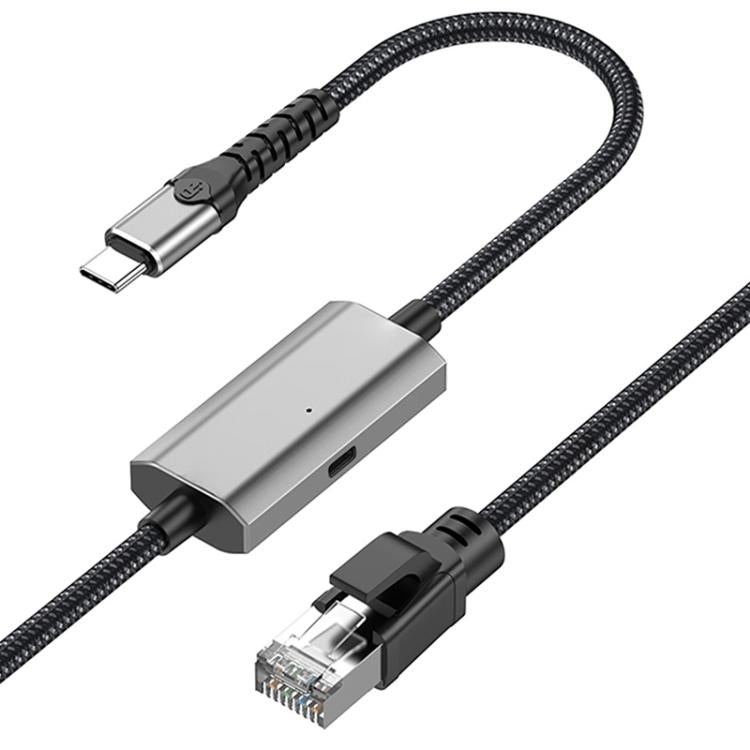 Cavo Ethernet da 2 m RJ45 a USB-C/Tipo-C ad alta velocità per scheda di rete, Type-C