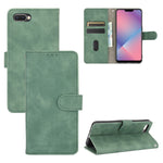 Tinta unita Skin Feel Fibbia magnetica Flip orizzontale Custodia in pelle PU con struttura in vitello con supporto e slot per schede e portafoglio, For OPPO A5(AX5) / A3s / A12e, For OPPO A7(AX7) / A5s / AX5s / A12, For OPPO A8 / A31 (2020)            ...