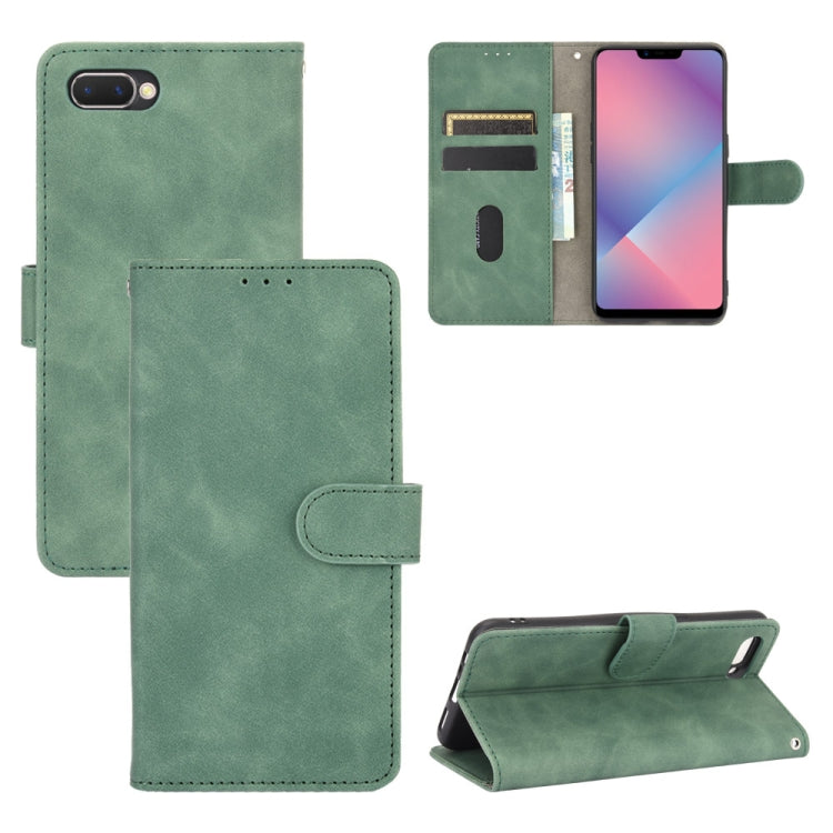 Tinta unita Skin Feel Fibbia magnetica Flip orizzontale Custodia in pelle PU con struttura in vitello con supporto e slot per schede e portafoglio, For OPPO A5(AX5) / A3s / A12e, For OPPO A7(AX7) / A5s / AX5s / A12, For OPPO A8 / A31 (2020)            ...