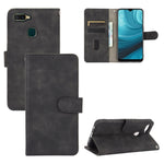 Tinta unita Skin Feel Fibbia magnetica Flip orizzontale Custodia in pelle PU con struttura in vitello con supporto e slot per schede e portafoglio, For OPPO A5(AX5) / A3s / A12e, For OPPO A7(AX7) / A5s / AX5s / A12, For OPPO A8 / A31 (2020)            ...