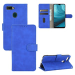 Tinta unita Skin Feel Fibbia magnetica Flip orizzontale Custodia in pelle PU con struttura in vitello con supporto e slot per schede e portafoglio, For OPPO A5(AX5) / A3s / A12e, For OPPO A7(AX7) / A5s / AX5s / A12, For OPPO A8 / A31 (2020)            ...