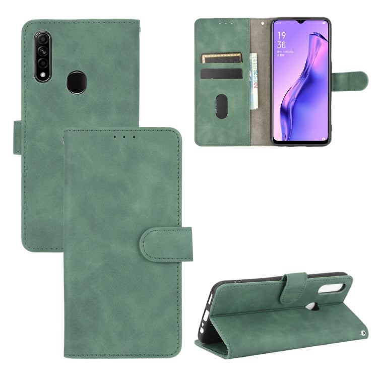 Tinta unita Skin Feel Fibbia magnetica Flip orizzontale Custodia in pelle PU con struttura in vitello con supporto e slot per schede e portafoglio, For OPPO A5(AX5) / A3s / A12e, For OPPO A7(AX7) / A5s / AX5s / A12, For OPPO A8 / A31 (2020)            ...