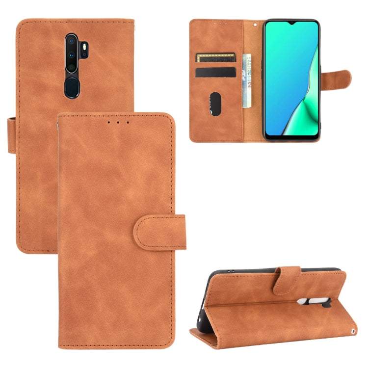 Tinta unita Skin Feel Fibbia magnetica Flip orizzontale Custodia in pelle PU con struttura in vitello con supporto e slot per schede e portafoglio, For OPPO A5(AX5) / A3s / A12e, For OPPO A7(AX7) / A5s / AX5s / A12, For OPPO A8 / A31 (2020)            ...